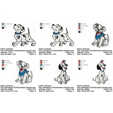Package 3 Dalmatians 02 Embroidery Designs